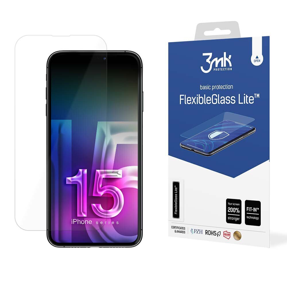 3mk FlexibleGlass Lite™ screen protector 5903108535601 цена и информация | Ekraani kaitsekiled | kaup24.ee