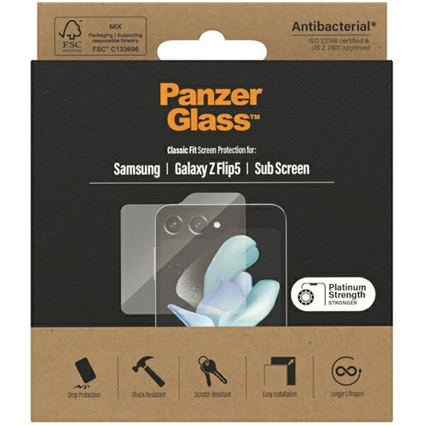 PanzerGlass Classic Fit Antibacterial Screen Protection 7314 hind ja info | Ekraani kaitsekiled | kaup24.ee