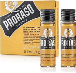 Proraso Wood & Spice Hot Oil Beard Treatment - Restructuring beard oil 68ml цена и информация | Средства для бритья | kaup24.ee