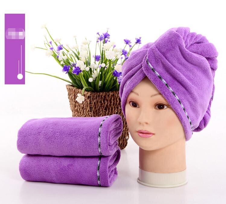 Ülimalt imenduv juukserätik lilla mikrokiust turban hind ja info | Rätikud, saunalinad | kaup24.ee
