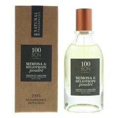 Parfüümvesi naistele 100BON EDP Mimoos ja heliotroop 50ml hind ja info | Naiste parfüümid | kaup24.ee