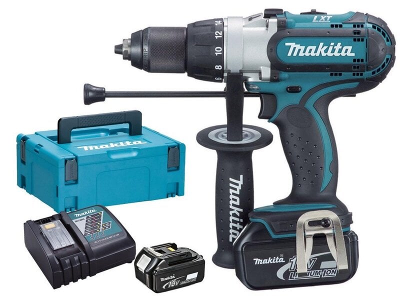 Аккумуляторная ударная дрель-шуруповёрт Makita DHP451RTJ, 18V цена |  kaup24.ee