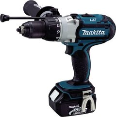 Аккумуляторная ударная дрель-шуруповёрт Makita DHP451RTJ, 18V цена и информация | Шуруповерты, дрели | kaup24.ee