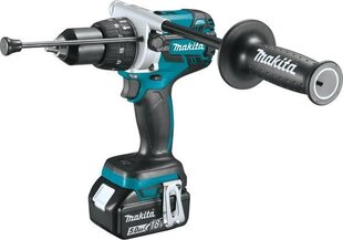 Аккумуляторная ударная дрель-шуруповёрт Makita DHP481RTJ, 18V цена и информация | Шуруповерты, дрели | kaup24.ee