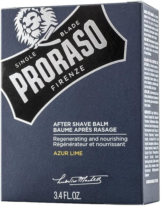 Raseerimisjärgne palsam Proraso Azur lime, 100 ml hind ja info | Raseerimisvahendid | kaup24.ee