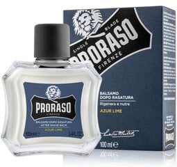 Raseerimisjärgne palsam Proraso Azur lime, 100 ml цена и информация | Косметика и средства для бритья | kaup24.ee