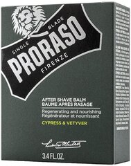 Raseerimisjärgne palsam Proraso Cypress & Vetyver, 100 ml цена и информация | Косметика и средства для бритья | kaup24.ee