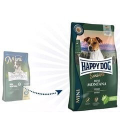 Happy Dog Mini väikest tõugu täiskasvanud koertele hobuselihaga, 4 kg цена и информация | Сухой корм для собак | kaup24.ee