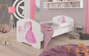 Lastevoodi ADRK Furniture Pepe Princess and horse, 80x160 cm, erinevad värvid hind ja info | Lastevoodid | kaup24.ee