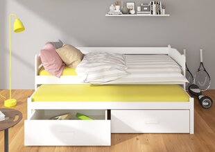 Lastevoodi ADRK Furniture Tiarro, 80x180 cm, valge/roosa цена и информация | Детские кровати | kaup24.ee