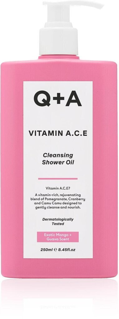 Puhastav dušiõli Q+A Vitamiin ACE Cleansing Shower Oil, 250 ml цена и информация | Dušigeelid, õlid | kaup24.ee