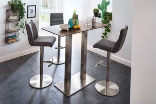 Барный-полубарный стул Giulia A-2, гобелен, коричневый цена и информация | Стулья для кухни и столовой | kaup24.ee