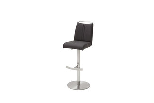 Барный-полубарный стул Giulia A, натуральная кожа, темно-серый цена и информация | Стулья для кухни и столовой | kaup24.ee