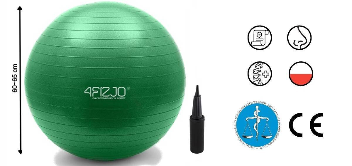 Täispuhutav pall, 75 cm hind ja info | Võimlemispallid | kaup24.ee