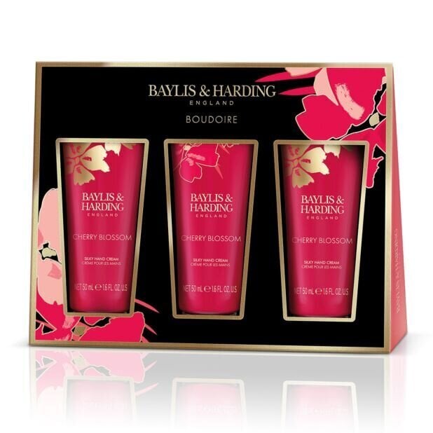 Kätekreemide komplekt Baylis & Harding Boudiore Cherry Blossom, 3 x 50 ml цена и информация | Kehakreemid, losjoonid | kaup24.ee