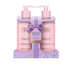 Kinkekomplekt naistele Baylis & Harding Jojoba, Vanilla & Almond Oil Luxury Hand Care: kätepesuvahend 300 ml + käte- ja kehakreem 300 ml hind ja info | Kehakreemid, kehaspreid | kaup24.ee