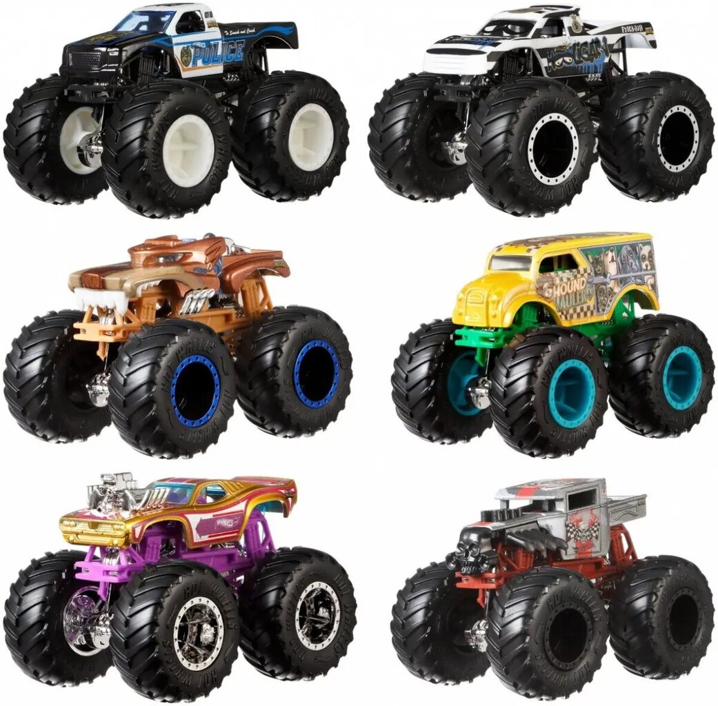 Autod Hot Wheels Monster Trucks, 2 tk. hind ja info | Poiste mänguasjad | kaup24.ee