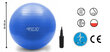 Täispuhutav jõusaalipall 4Fizjo, 65 cm, sinine hind ja info | Võimlemispallid | kaup24.ee