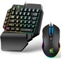 Ziyoulangi klaviatuuri ja hiire komplekt, konsooliadapteriga, must hind ja info | Klaviatuurid | kaup24.ee