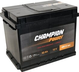 Аккумулятор Champion Power 62AH 480A цена и информация | Аккумуляторы | kaup24.ee