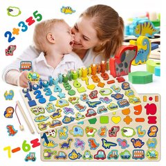 Hariv puidust puzzle hind ja info | Imikute mänguasjad | kaup24.ee