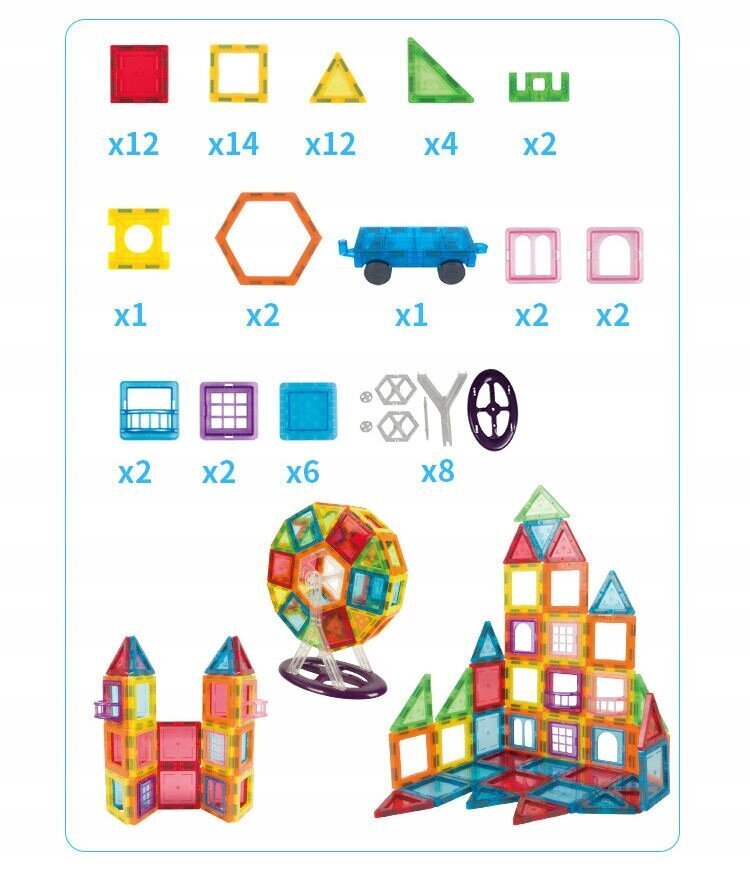 Magnetilised 3D tellised hind ja info | Klotsid ja konstruktorid | kaup24.ee