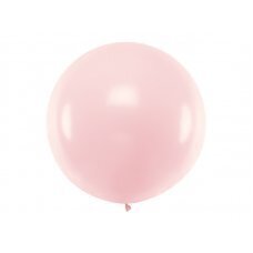 Круглый баллон 1м, пастельный бледно-розовый цена и информация | Шарики | kaup24.ee