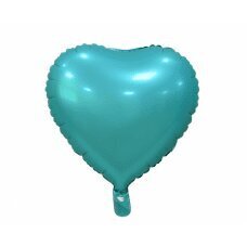Воздушный шар Сердце, бирюзовый, 18 дюймов цена и информация | Шарики | kaup24.ee