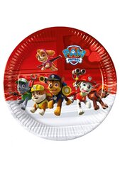 Taldrikud Paw Patrol, 8 tk., 23 cm цена и информация | Праздничные декорации | kaup24.ee