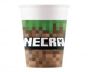 Papertopsid Minecraft, 8 tk., 200 ml hind ja info | Ühekordsed nõud | kaup24.ee