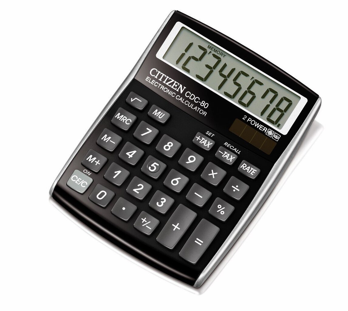 Kalkulaator Citize0n CDC 80WB, must цена и информация | Kirjatarbed | kaup24.ee