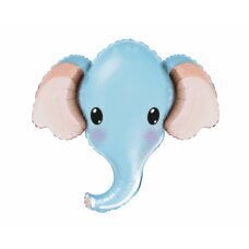 Воздушный шар фольгированный 24 &amp;quot;FX Elephant (синий), в упаковке цена и информация | Шарики | kaup24.ee