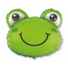 Воздушный шар фольгированный 24 &amp;quot;FX Froggy (зеленый), в упаковке цена и информация | Шарики | kaup24.ee