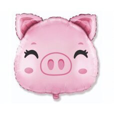 Fooliumist õhupall Pink Piggy, 61 cm hind ja info | Õhupallid | kaup24.ee