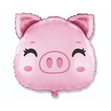 Fooliumist õhupall Pink Piggy, 61 cm цена и информация | Õhupallid | kaup24.ee