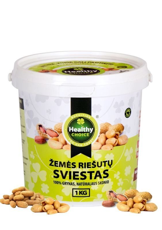 Maapähklivõi "Healthy Choice", tükkidega, 1 kg цена и информация | Supertoit | kaup24.ee