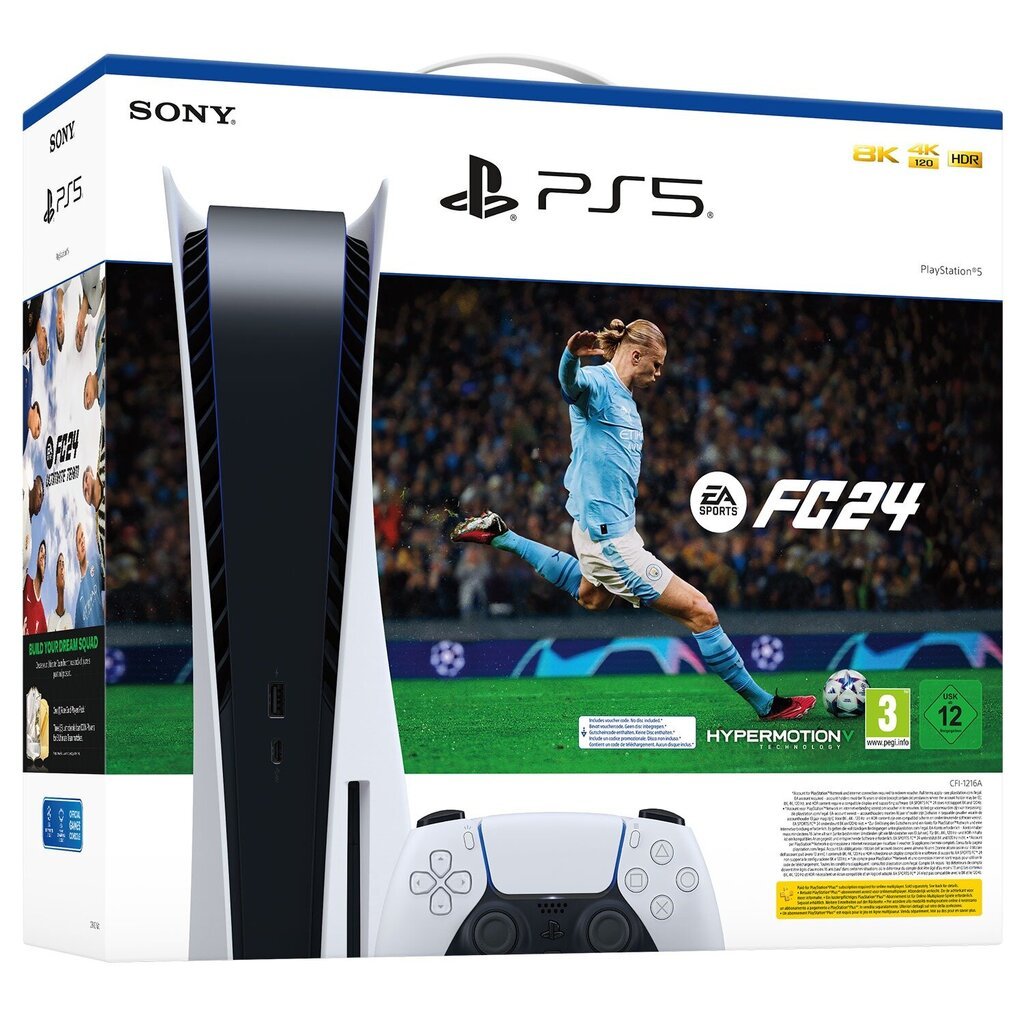 Sony Playstation 5 Blu-ray Edition + EA SPORTS FC™ 24 hind ja info | Mängukonsoolid | kaup24.ee