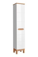 Шкаф для ванной комнаты Comad Bali 804, белый/коричневый цвет цена и информация | Шкафчики для ванной | kaup24.ee