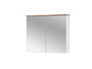 Шкафчик для ванной комнаты Comad Bali 841, белый/коричневый цвет цена и информация | Шкафчики для ванной | kaup24.ee