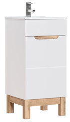Шкафчик для ванной комнаты Comad Bali 823, белый/коричневый цвет цена и информация | Шкафчики для ванной | kaup24.ee