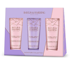 Подарочный набор для женщин Baylis & Harding Jojoba, Vanilla & Almond Oil Luxury Hand Treats: гель для душа 300 мл + крем для душа 300 мл + нежное очищающее средство для кожи + лосьон для рук и тела 200 мл цена и информация | Кремы, лосьоны для тела | kaup24.ee