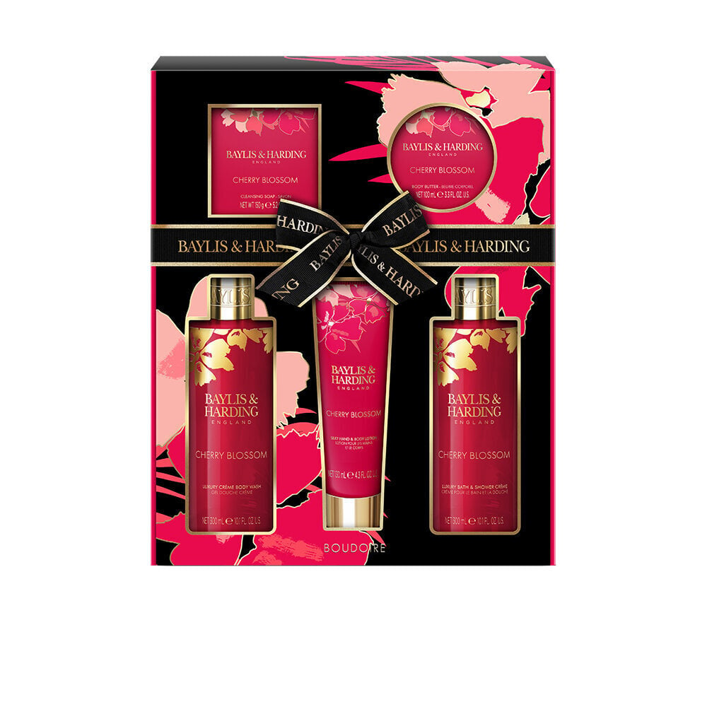 Kinkekomplekt naistele Baylis & Harding Boudiore Cherry Blossom Perfect Pamper, 5-osaline hind ja info | Dušigeelid, õlid | kaup24.ee