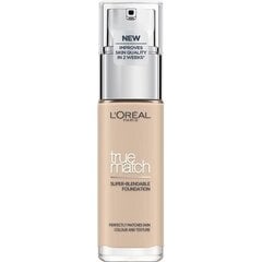 Jumestuskreem L´Oreal Paris True Match Super Blendable SPF17 30 ml цена и информация | Пудры, базы под макияж | kaup24.ee