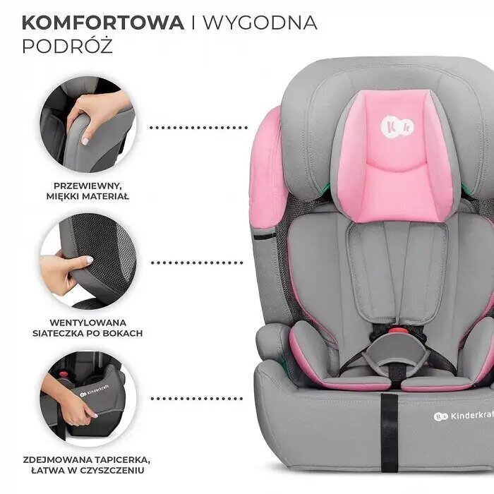 Turvatool Kinderkraft Comfort Up i-Size, 9-36 kg, pink цена и информация | Turvatoolid | kaup24.ee