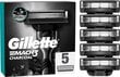Žiletiterad Gillette Mach3 Charcoal, 5 tk. hind ja info | Raseerimisvahendid | kaup24.ee
