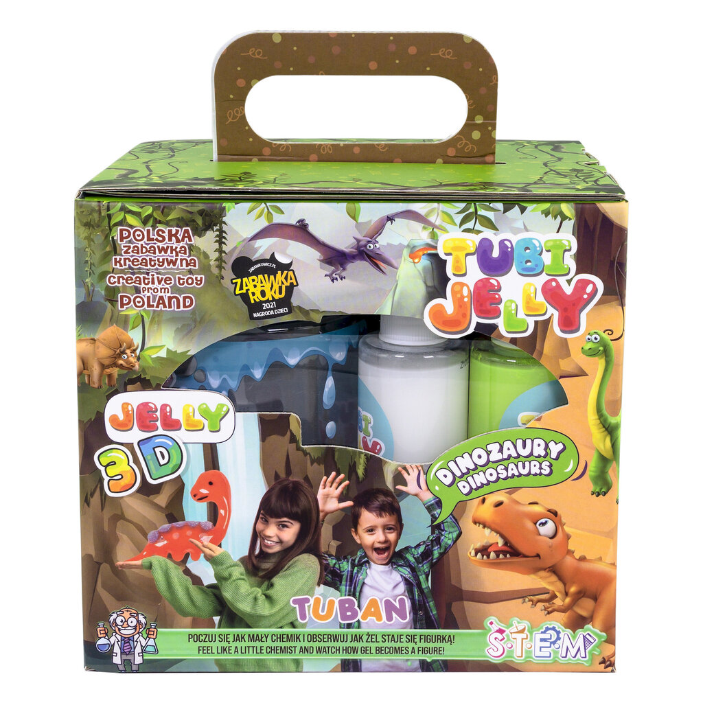 Loominguline komplekt Tubi Jelly - Dinosaurused (6 värvi ja akvaarium), Tuban TU3338 цена и информация | Arendavad mänguasjad | kaup24.ee
