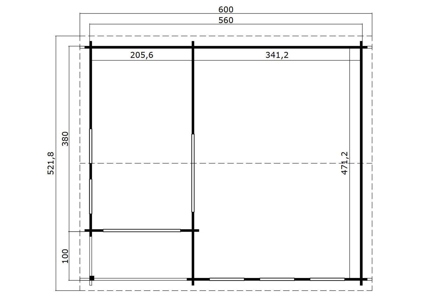 Aiamaja-kodukontor Lanka Gold 26 m² pakettklaasidega hind ja info | Kuurid ja aiamajad | kaup24.ee