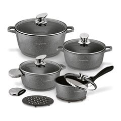 Pottide komplekt KonigHoffer Pollo Grey koos tarvikutega, 8-osaline цена и информация | Кастрюли, скороварки | kaup24.ee