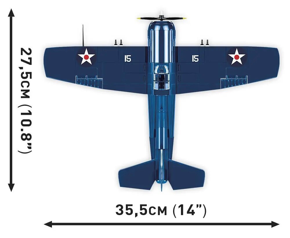 Konstruktor Cobi Historical Collection F4F Wildcat, 375 det hind ja info | Klotsid ja konstruktorid | kaup24.ee