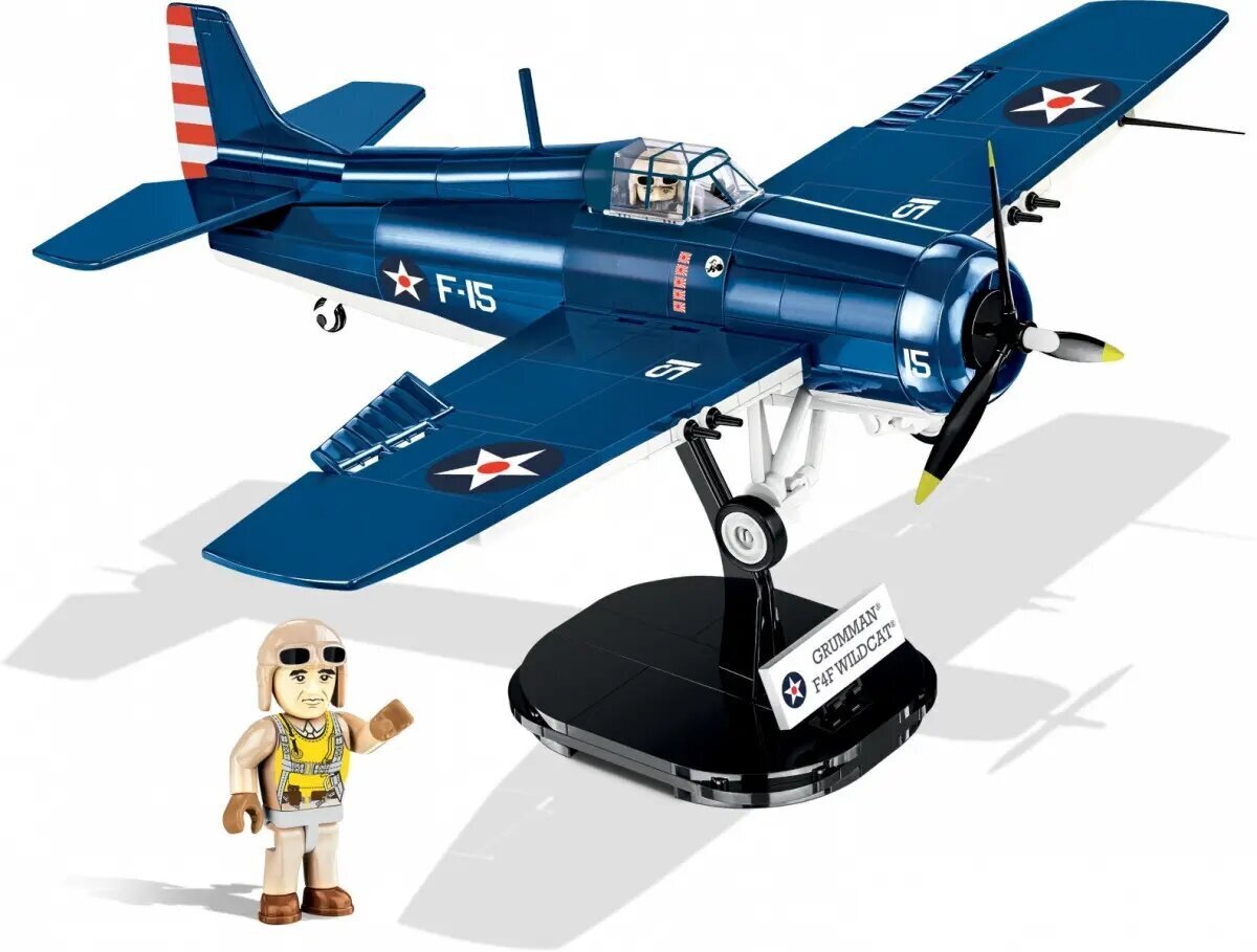 Konstruktor Cobi Historical Collection F4F Wildcat, 375 det hind ja info | Klotsid ja konstruktorid | kaup24.ee